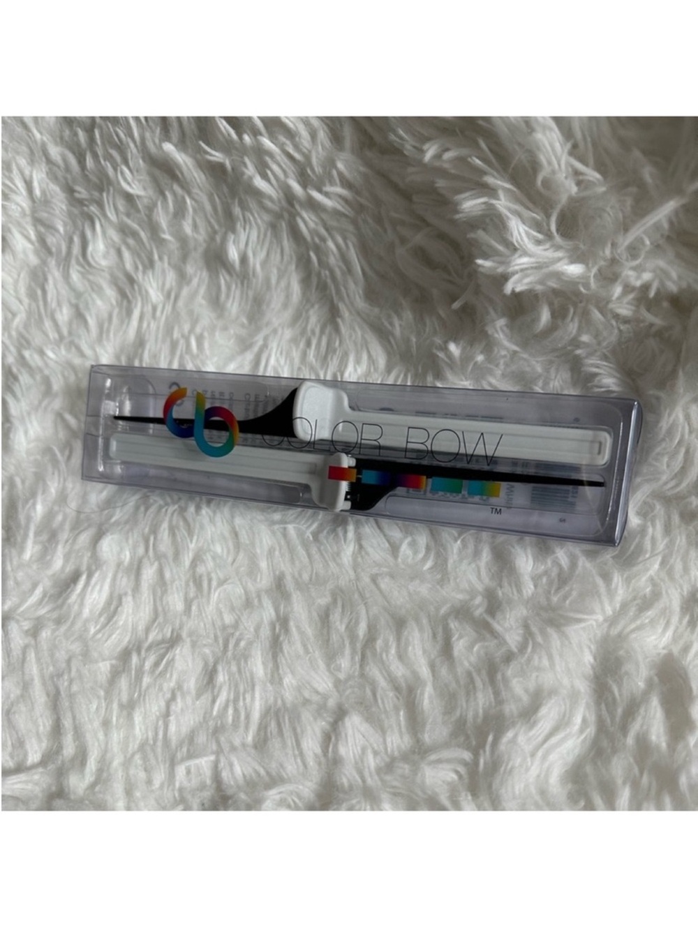 Color Bow White and Black Sectioning Comb Set - Picture 2 of 4
